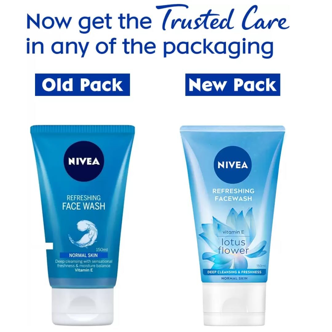 NIVEA Refreshing Face Wash for Normal Skin with Vitamin E, 150ml Avelisse
