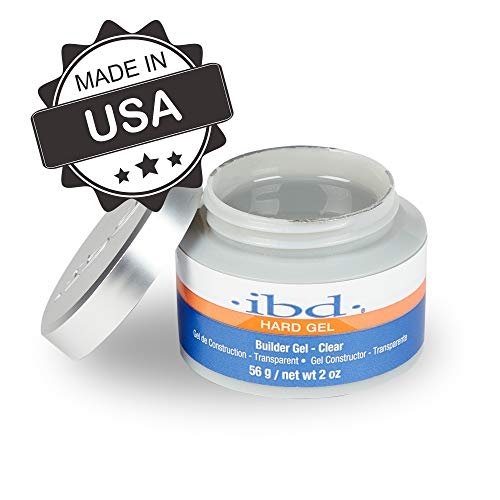 IBD Hard Builder Gel for Nails – Clear, UV/LED Gel for Nail Extensions & Sculpting, Strong Long-Lasting Enhancement, 2 oz Avelisse