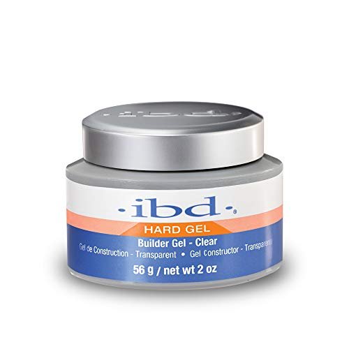 IBD Hard Builder Gel for Nails – Clear, UV/LED Gel for Nail Extensions & Sculpting, Strong Long-Lasting Enhancement, 2 oz Avelisse