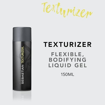 Sebastian Professional Texturizer Bodifying Liquid Gel – Flexible Hold & Textured Definition for Hair Styling, 5.1 fl oz Avelisse