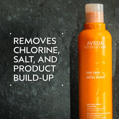 Aveda Sun Care Hair & Body Cleanser – Removes Chlorine, Salt & Product Residue – Color Safe – with Coconut Oil – for All Hair Types – 96% Naturally Derived – 8.5 fl oz Avelisse