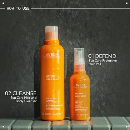 Aveda Sun Care Hair & Body Cleanser – Removes Chlorine, Salt & Product Residue – Color Safe – with Coconut Oil – for All Hair Types – 96% Naturally Derived – 8.5 fl oz Avelisse