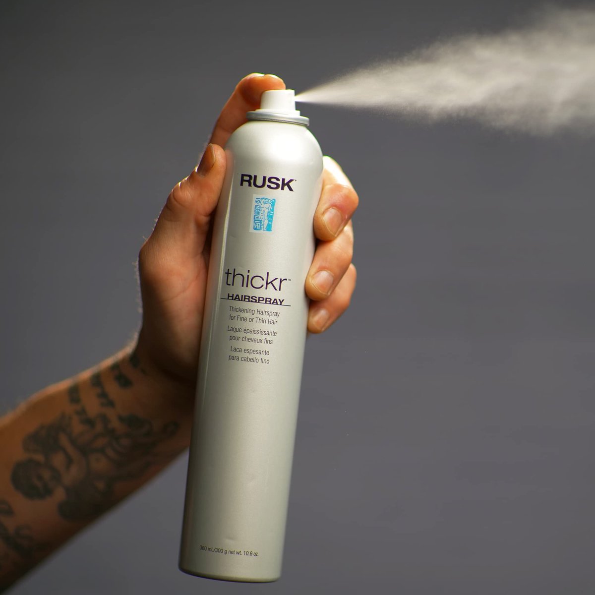 RUSK Thickr Thickening Hairspray - Volumizing & Texturizing Hair Spray for Fine Hair (10 Fl Oz) - görsel 9