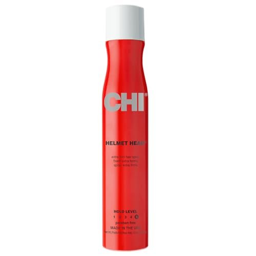 CHI Helmet Head Extra Firm Hairspray – Professional Extra Strong Hold, Humidity Resistant, Voluminous Finish, Sulfate & Paraben-Free, 10 Oz - görsel 2