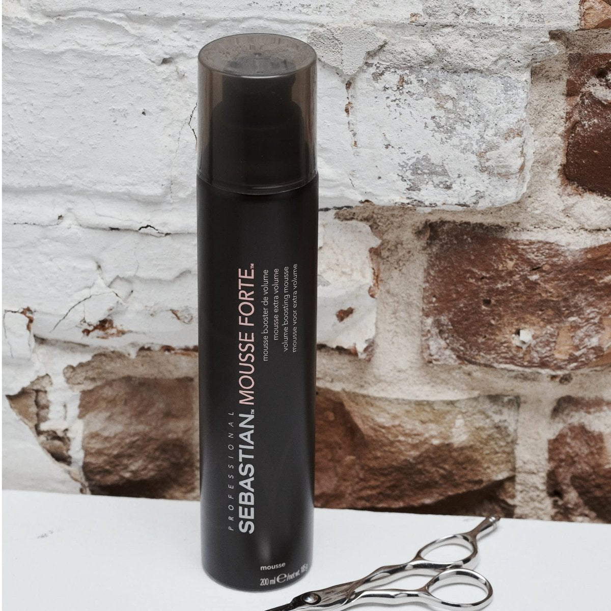 Sebastian Professional Mousse Forte Strong-Hold Hair Styling Mousse for Volume & Body, Heat Protection, 7 oz Avelisse