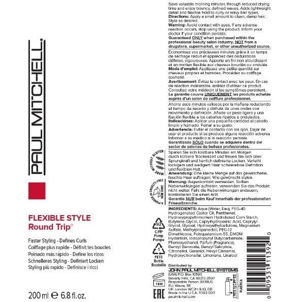 Paul Mitchell Round Trip Defining Serum – Flexible Hold for Curly & Wavy Hair, 5.1 fl. oz Avelisse
