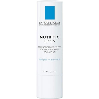 La Roche-Posay Nutritic Lip Balm for Very Dry Lips – Soothe & Repair with Shea Butter & Ceramides, 0.15 Fl Oz