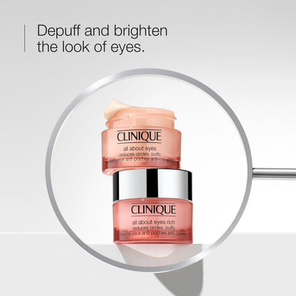 Clinique All About Eyes Rich Eye Cream – Hydrating, Brightening & Depuffing with Hyaluronic Acid, 1 oz Avelisse