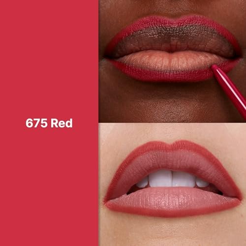 Revlon Colorstay Lip Liner with Built-In Sharpener - Longwear Red Lip Liner, 675 Red, 0.01 oz - görsel 4