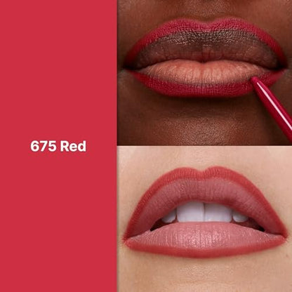 Revlon Colorstay Lip Liner with Built-In Sharpener - Longwear Red Lip Liner, 675 Red, 0.01 oz