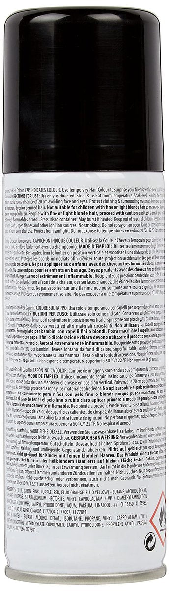 Neon Black Temporary Hair Spray – 4.5 fl. oz – Easy-to-Use Colorful Hair Styling for Festivals, Parties, and Events - görsel 3