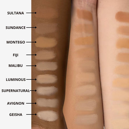 Honeybee Gardens Pressed Mineral Powder Foundation Refill – Luminous Light Warm Neutral, Adjustable Light Coverage Matte Pressed Powder Foundation, Made Without Talc Face Makeup Avelisse