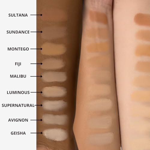Honeybee Gardens Pressed Mineral Powder Foundation Refill – Luminous Light Warm Neutral, Adjustable Light Coverage Matte Pressed Powder Foundation, Made Without Talc Face Makeup Avelisse