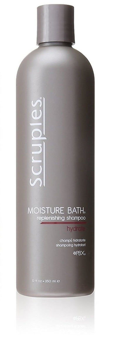 Scruples Moisture Bath Shampoo – Hydrating & Color-Safe Formula, 12 oz