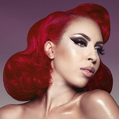 MANIC PANIC Classic Rock N Roll Red Semi Permanent Hair Color - Warm Medium Red Hair Dye for Women & Men - 4 oz Avelisse