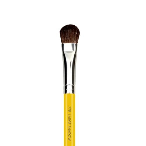 Bdellium Tools Studio Series 778 Large Shadow Brush – Yellow, Mixed Fibers for Flawless Eyeshadow Application - görsel 3