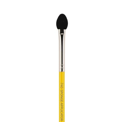 Bdellium Tools Professional Studio Series 740 Sponge Applicator - Soft Rubycell Foam Eyeshadow Brush for Precise Powder Application (Yellow)