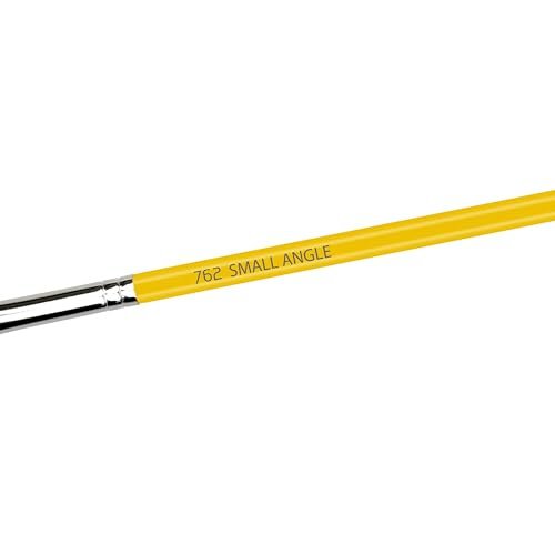 Bdellium Tools Professional Makeup Brush - Studio Series 762 Small Angle - Soft Synthetic Fibers for Shaping & Filling Eyebrows (Yellow) - görsel 8