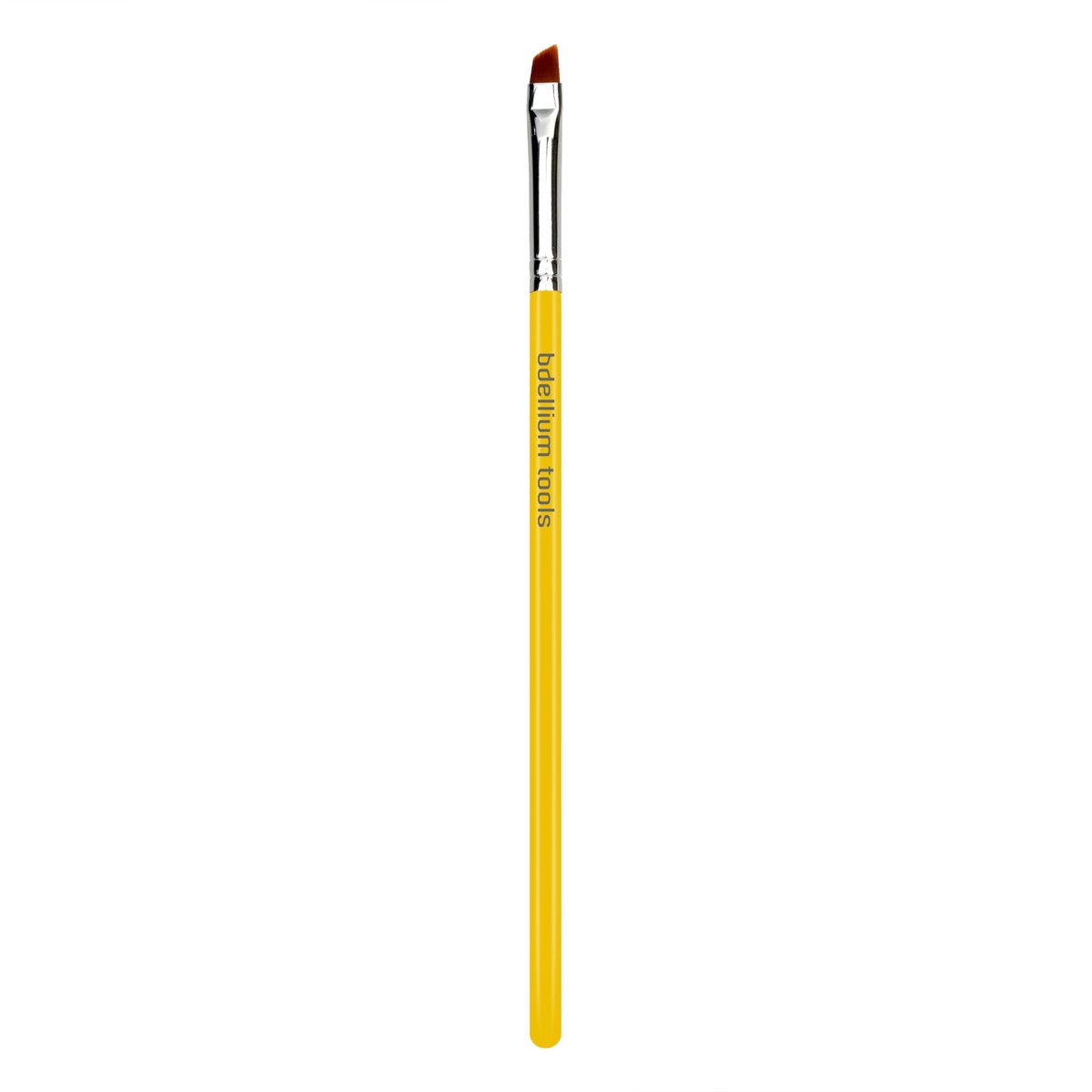 Bdellium Tools Professional Makeup Brush - Studio Series 762 Small Angle - Soft Synthetic Fibers for Shaping & Filling Eyebrows (Yellow) - görsel 1