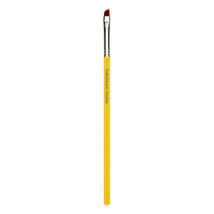 Bdellium Tools Professional Makeup Brush - Studio Series 762 Small Angle - Soft Synthetic Fibers for Shaping & Filling Eyebrows (Yellow)