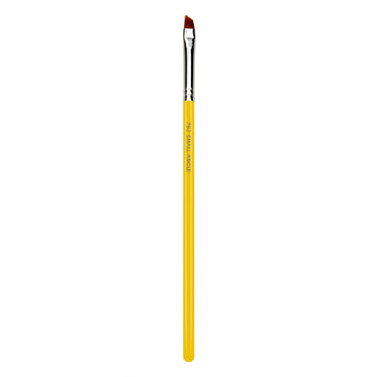 Bdellium Tools Professional Makeup Brush - Studio Series 762 Small Angle - Soft Synthetic Fibers for Shaping & Filling Eyebrows (Yellow)