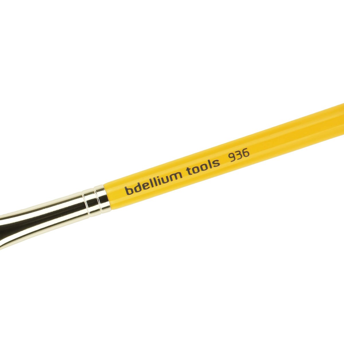 Bdellium Tools Professional Makeup Brush - 936 Concealer - Short Wooden Handle for Travel, Blending Concealer (Yellow) - görsel 5