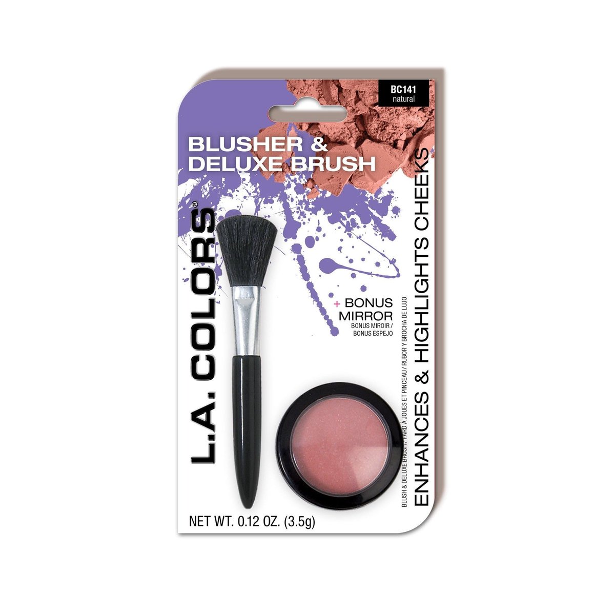 L.A. COLORS Blush Value Pack – Natural Shade, 3-Piece Set for a Flawless Glow - görsel 1