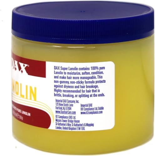 Dax Super Lanolin Hair Conditioner - 14 fl oz | Moisturizing Treatment for Dry Hair Avelisse