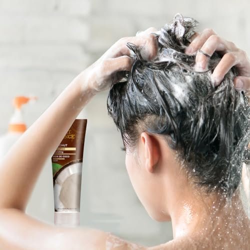 Desert Essence Coconut Shampoo - Nourishing Dry Hair with Coconut Oil, Shea Butter & Hemp Oil, 8 fl oz - görsel 9