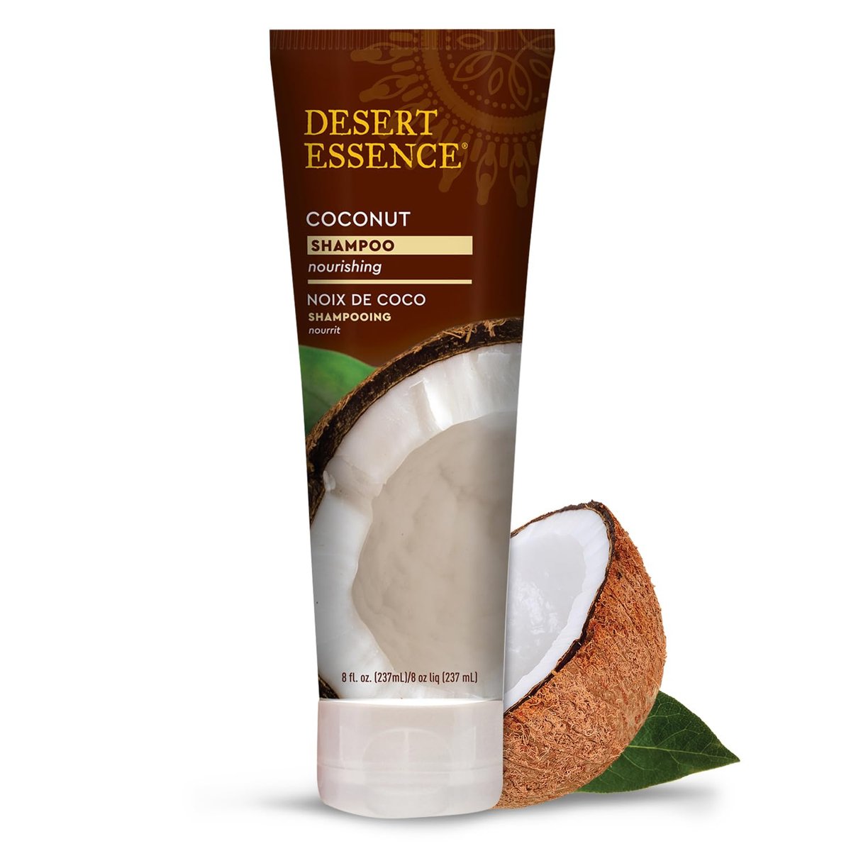 Desert Essence Coconut Shampoo - Nourishing Dry Hair with Coconut Oil, Shea Butter & Hemp Oil, 8 fl oz - görsel 2