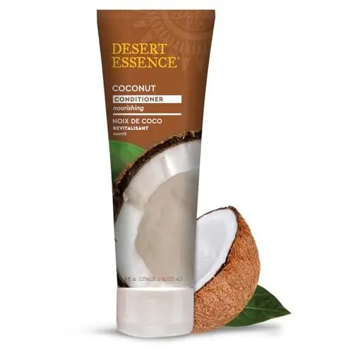 Desert Essence Coconut Conditioner - Nourishing Dry Hair, Smooth Frizz, Restore Moisture & Shine with Organic Coconut Oil, Shea Butter & Sunflower Oil - 8 fl oz Avelisse