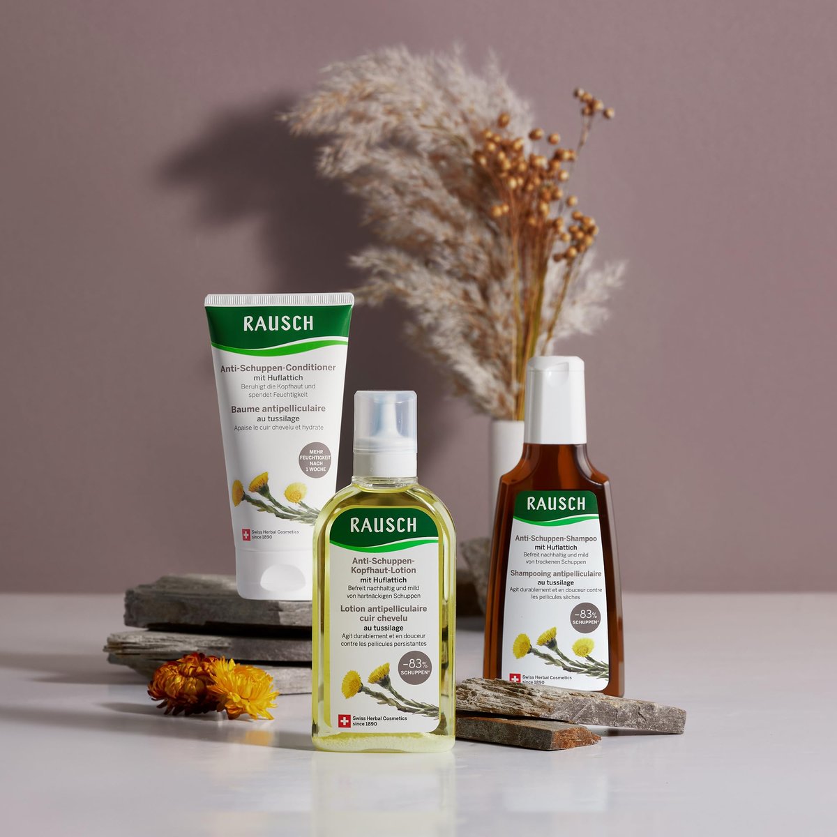 RAUSCH Coltsfoot Anti-Dandruff Shampoo 200 ml – Effective Dandruff Control & Scalp Care Avelisse