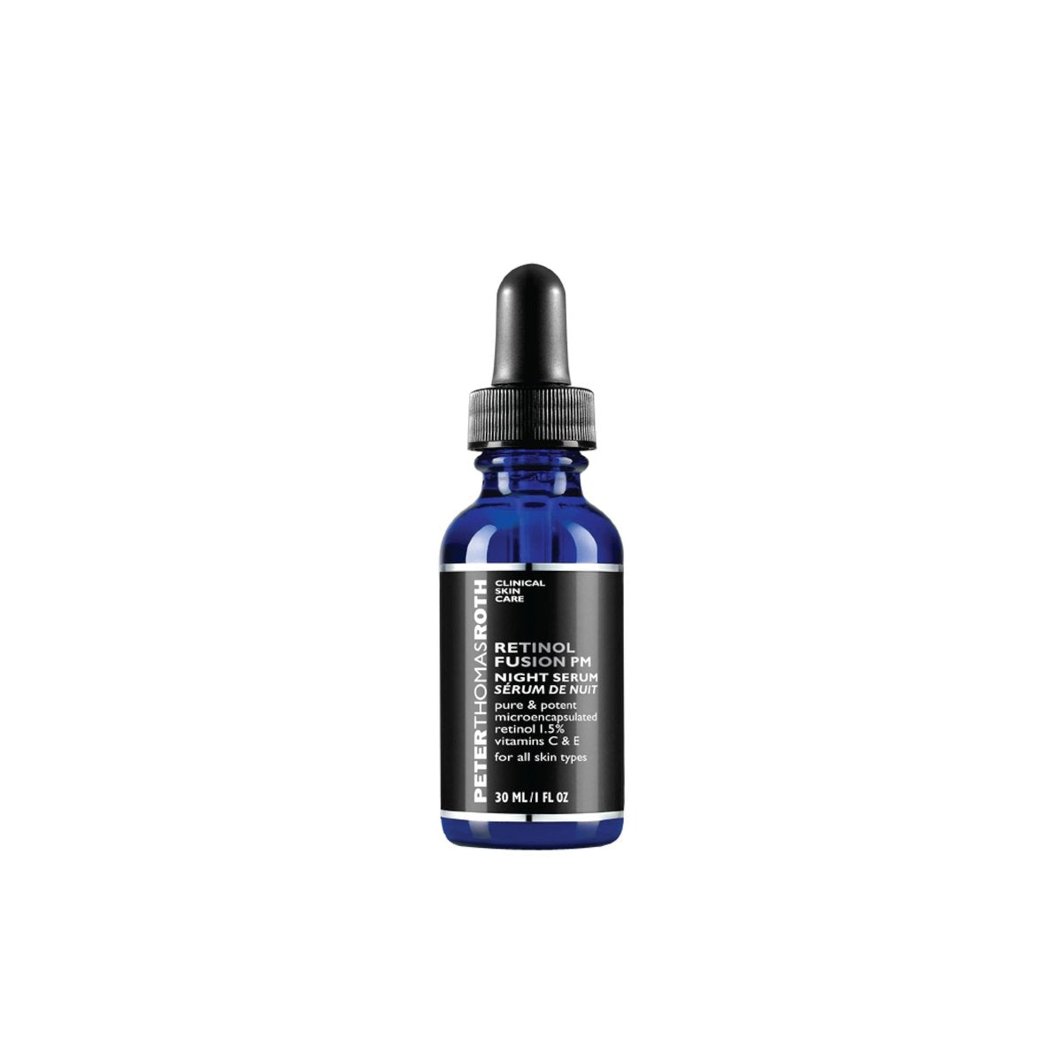Peter Thomas Roth Retinol Fusion PM Night Serum - 1.5% Microencapsulated Retinol for Fine Lines, Wrinkles, Uneven Skin Tone & Texture Avelisse