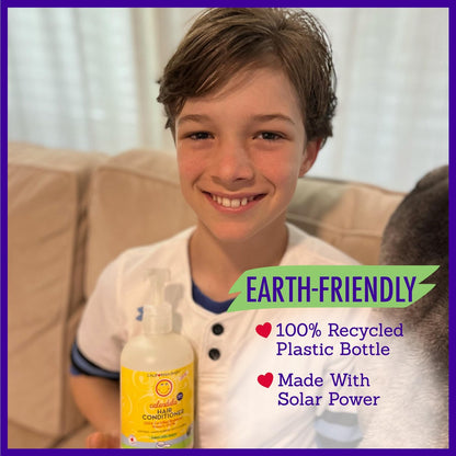 California Baby Calendula Hair Conditioner - 100% Plant-Based Kids Conditioner, Rinse-out or Leave-in, Lavender Scent, 8.5 oz