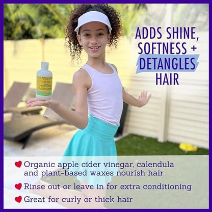 California Baby Calendula Hair Conditioner - 100% Plant-Based Kids Conditioner, Rinse-out or Leave-in, Lavender Scent, 8.5 oz