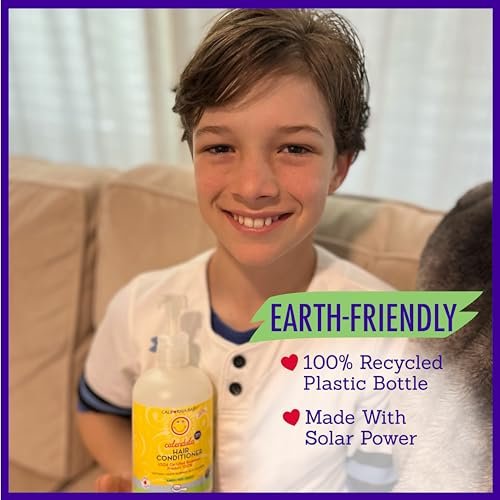 California Baby Calendula Hair Conditioner - 100% Plant-Based Kids Conditioner, Rinse-out or Leave-in, Lavender Scent, 8.5 oz - görsel 18