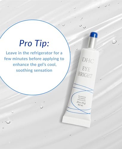 DHC Eye Bright Lightweight Eye Gel - Minimizes Dark Circles and Puffy Eyes, Absorbs Quickly, Day and Night Use, for All Skin Types, 0.52 oz Avelisse
