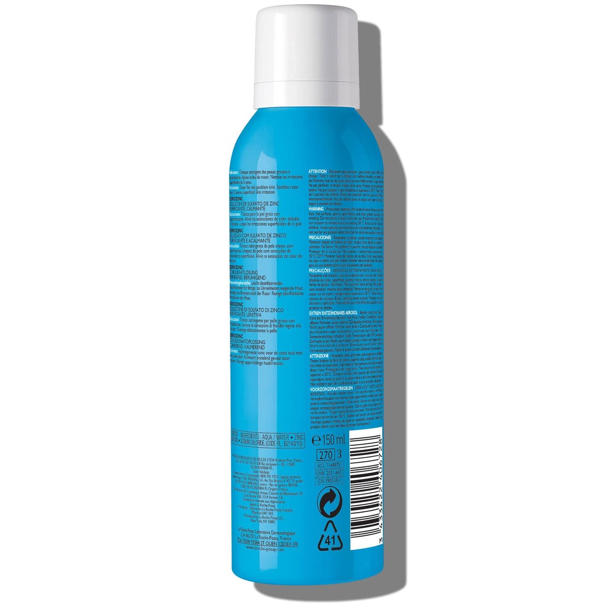 La Roche-Posay Serozinc Face Toner for Oily Skin with Zinc, Mattifying Face Spray and Acne Prone Skin Toner to Reduce Shine for Oil Control, Alcohol Free Face Mist, 5 Fl Oz (Pack of 1) Avelisse