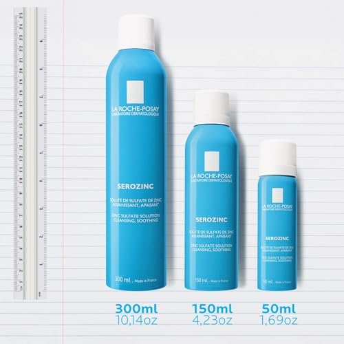 La Roche-Posay Serozinc Face Toner for Oily Skin with Zinc, Mattifying Face Spray and Acne Prone Skin Toner to Reduce Shine for Oil Control, Alcohol Free Face Mist, 5 Fl Oz (Pack of 1) Avelisse