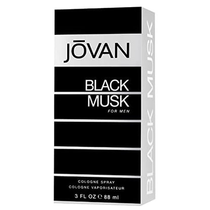 Jovan Black Musk Cologne Spray for Men - 3 oz | Bold & Sensual Fragrance
