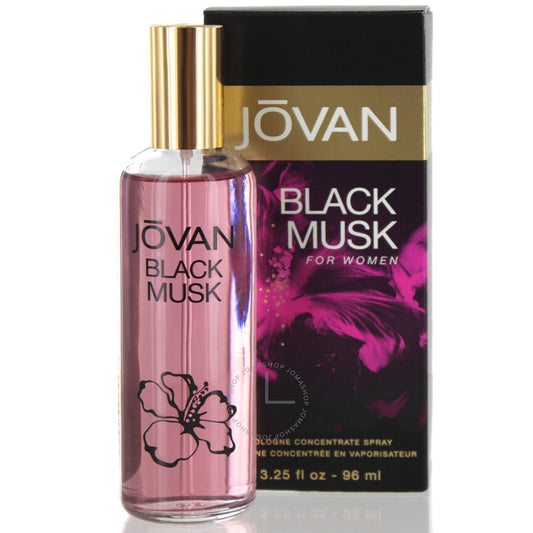 Jovan Black Must Perfume Cologne Concentrate Spray for Men, 3.25 oz