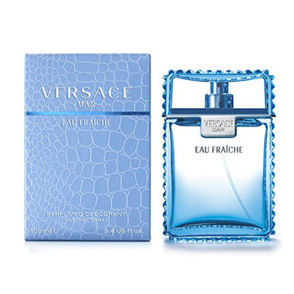 Versace Man Eau Fraiche Perfumed Deodorant Spray 3.4 oz for Men Avelisse