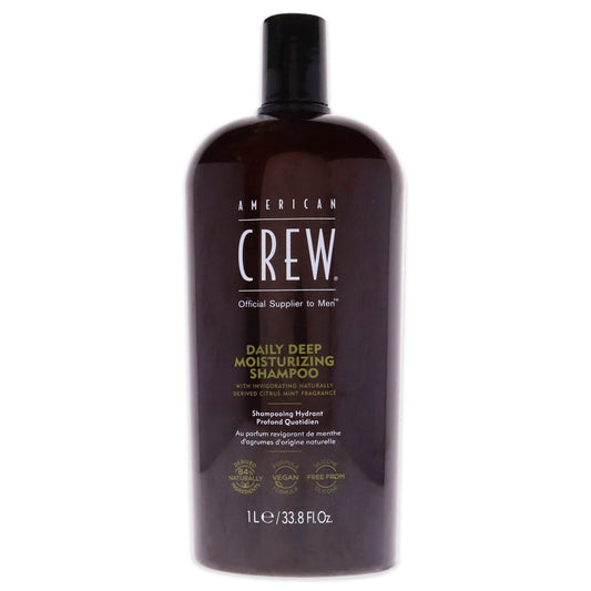 American Crew Daily Moisturizing Shampoo – 33.8 oz | Hydrating Formula for Men