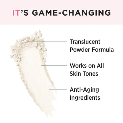 IT Cosmetics Bye Bye Pores Poreless Finish Loose Setting Powder – Translucent Blurring Face Powder with Peptides, Silk, Collagen & Antioxidants – 0.23 oz Avelisse