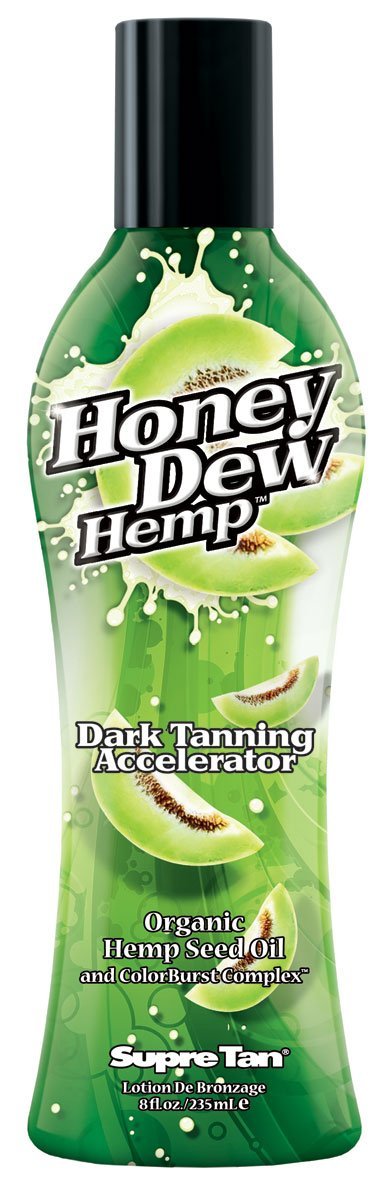 Honey Dew Hemp Accelerator 8 fl oz - Supre Tan Enhancer for Sunbeds & Outdoor Tanning