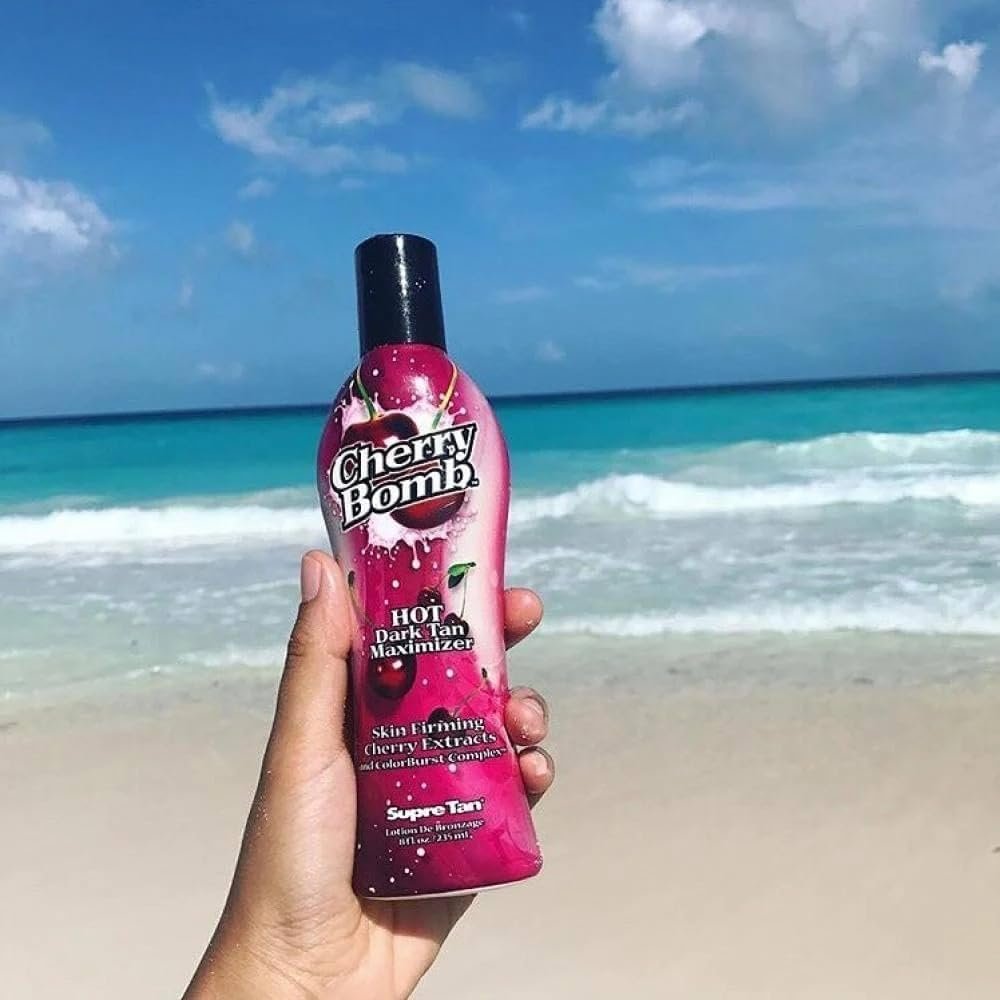 Supre Cherry Bomb Red Hot Dark Accelerator Tanning Lotion – 8 oz Avelisse