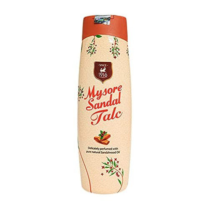 Mysore Sandal Talcum Powder 300g – 100% Pure Sandalwood Oil, No Harsh Chemicals, 10.5 oz (Pack of 1) Avelisse