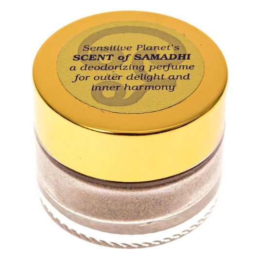 Sensitive Planet Scent of Samadhi Powder - All-Natural Deodorant & Personal Fragrance with Sandalwood, Tulsi, Rose & Clove, 2 oz Jar Avelisse