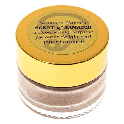 Sensitive Planet Scent of Samadhi Powder - All-Natural Deodorant & Personal Fragrance with Sandalwood, Tulsi, Rose & Clove, 2 oz Jar Avelisse