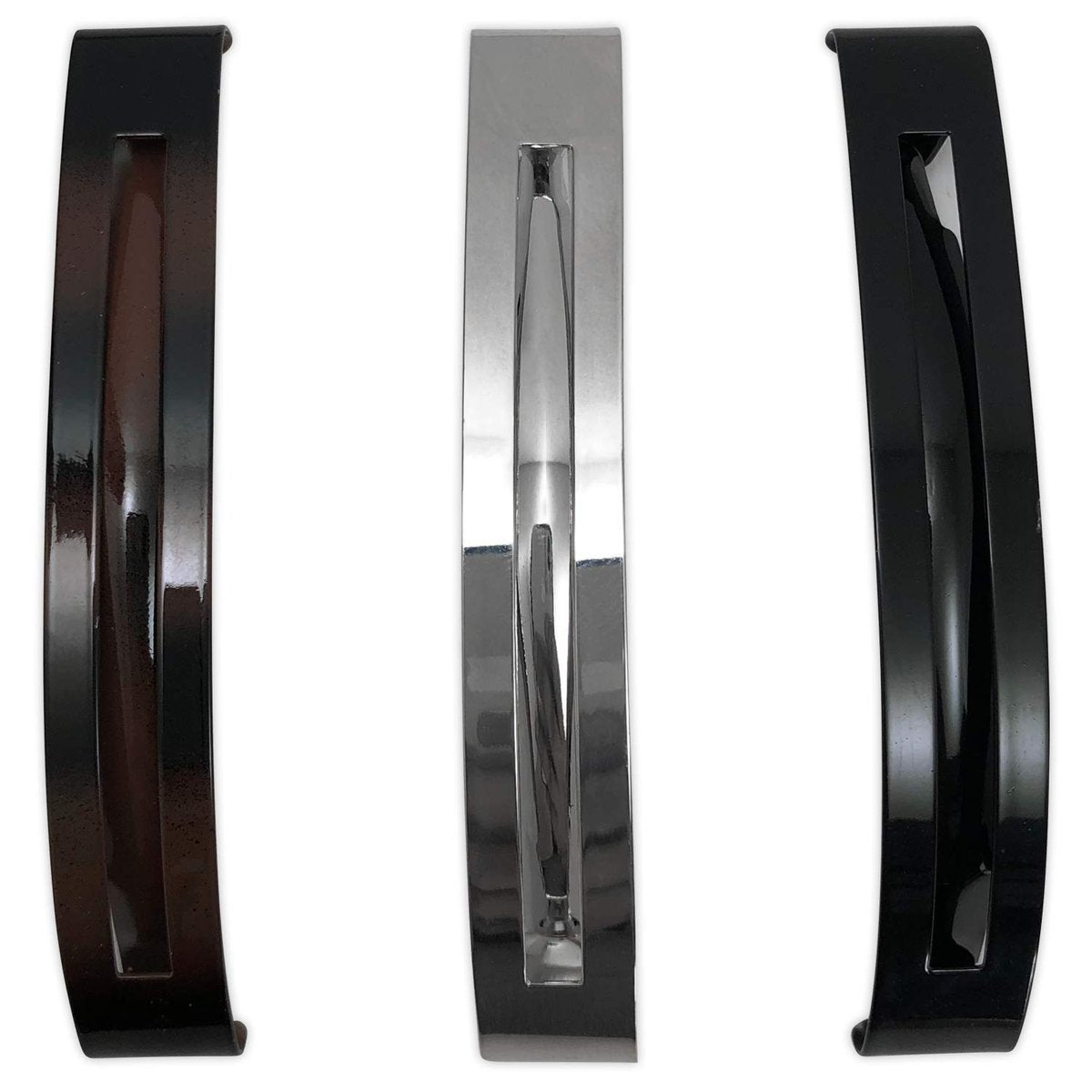 Scunci Thick Hair Open Slide Metal Barrettes - 3 Count, Assorted Colors - görsel 7